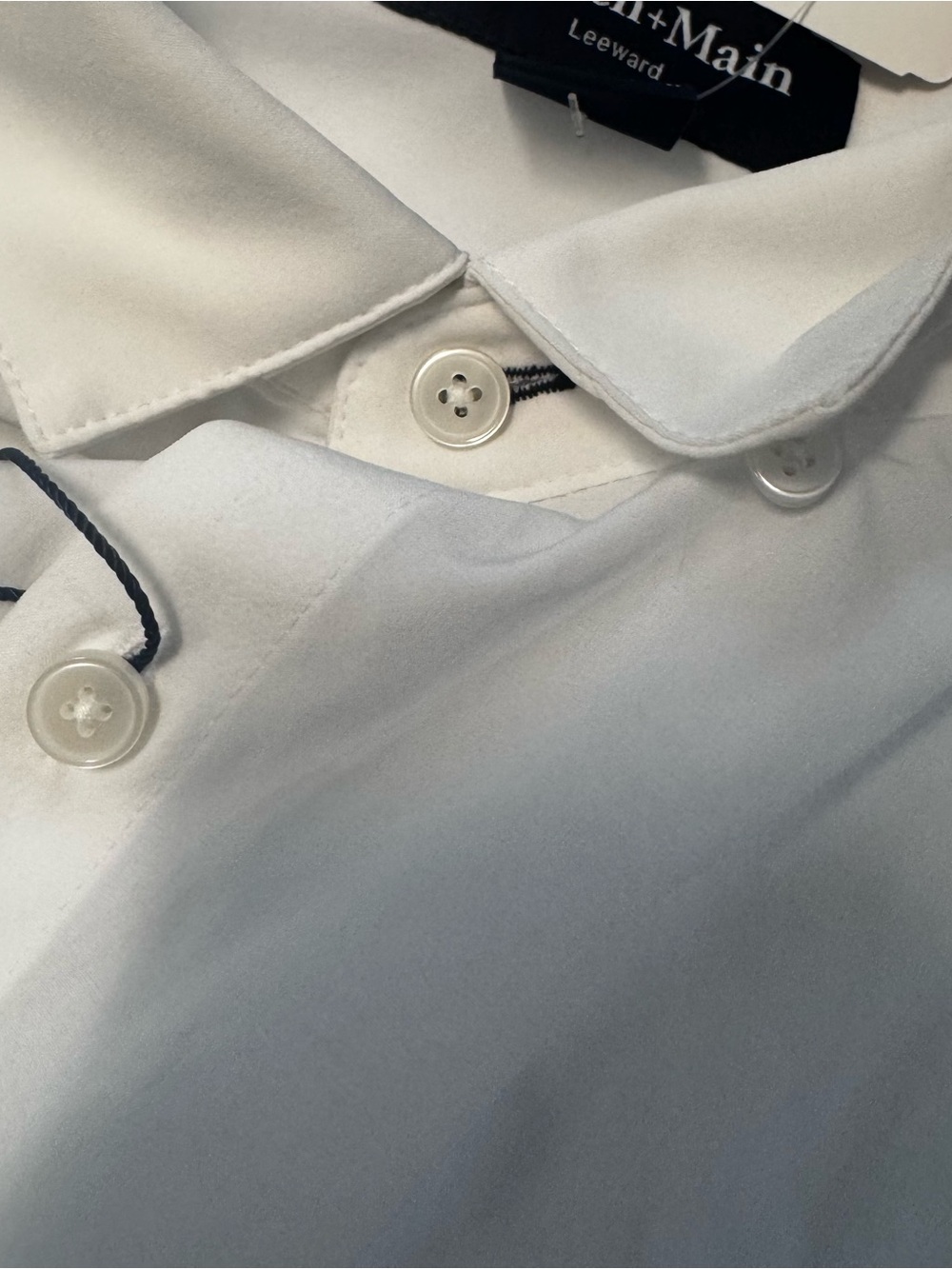 Mizzen+Main NWT Mens Trim Leeward Short Sleeve White Dress Shirt Sz. XXL - Picture 6 of 11